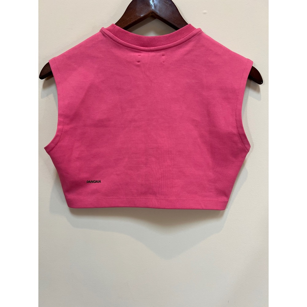Pangaia Cropped Sleveless Tee Womens Small Pink Organic Cotton - Picture 3 of 10